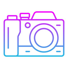 Photo Camera Line Gradient Icon