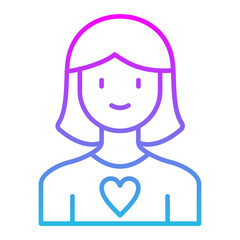 Mom Line Gradient Icon