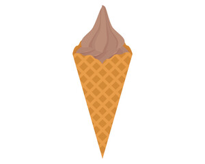 ソフトクリーム　チョコレート