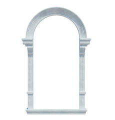 3d Render Building Structure On White