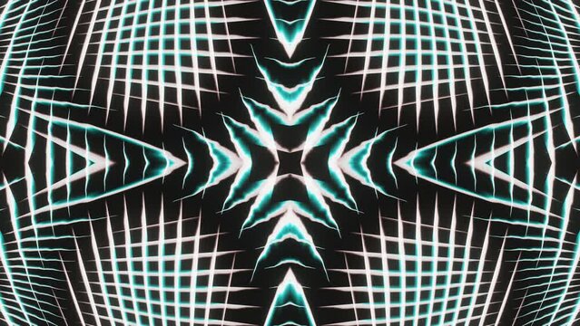 Abstract blue and red led neon romb and grid vj loop animation 
