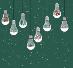 Christmas decoration bulbs