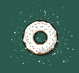 Christmas donut