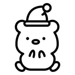 bear cartoon icon 
