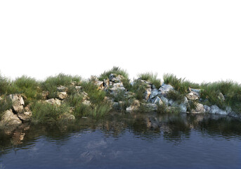 Mountains on a transparent background
