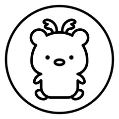 bear cartoon icon 