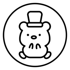 bear cartoon icon 