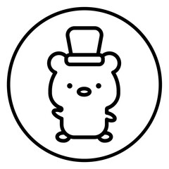 bear cartoon icon 