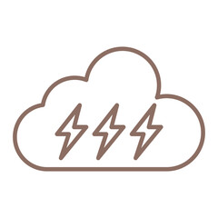 Thunderbolt Multicolor Line Icon