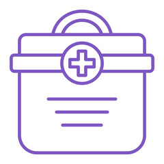 First Aid Kit Multicolor Line Icon