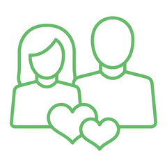 Relationship Multicolor Line Icon