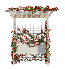 3d Render Ivy Plants Isolated  on white