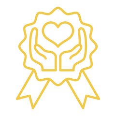 Award Multicolor Line Icon