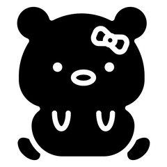 bear cartoon icon 