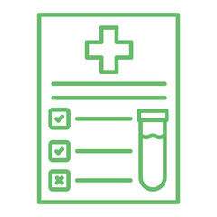 Obraz premium Test Multicolor Line Icon