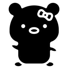 bear cartoon icon 