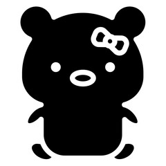 bear cartoon icon 