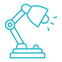 Lamp Multicolor Line Icon