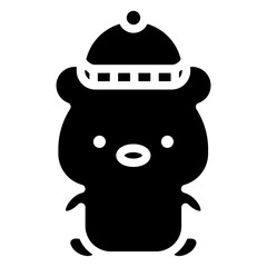 bear cartoon icon 