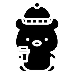 bear cartoon icon 