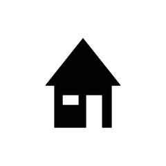 Home icon. House symbol illustration vector to be used in web applications. House flat pictogram isolated. Stay home.