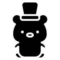 bear cartoon icon 