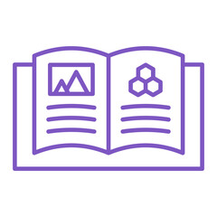 Open Book Multicolor Line Icon