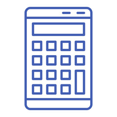 Calculator Multicolor Line Icon