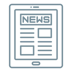 Tablet Multicolor Line Icon