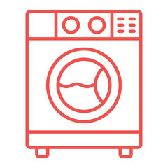 Washing Machine Multicolor Line Icon