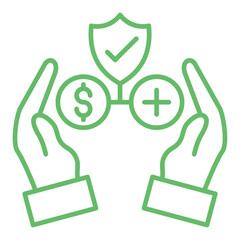 Benefits Multicolor Line Icon