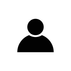 User Icon in trendy flat style isolated on white background.