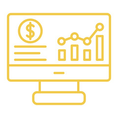 Revenue Multicolor Line Icon