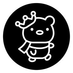 bear cartoon icon 
