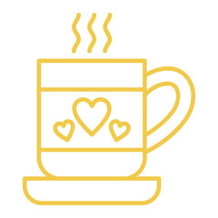 Coffee Multicolor Line Icon