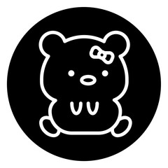 bear cartoon icon 