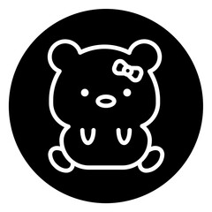 bear cartoon icon 