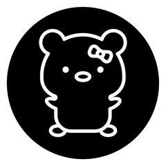 bear cartoon icon 