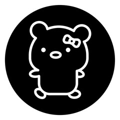 bear cartoon icon 