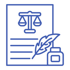 Writing Multicolor Line Icon