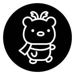 bear cartoon icon 