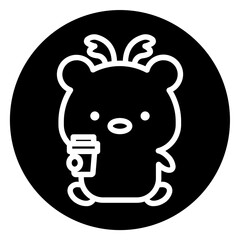 bear cartoon icon 