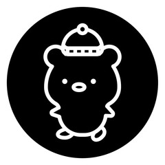 bear cartoon icon 