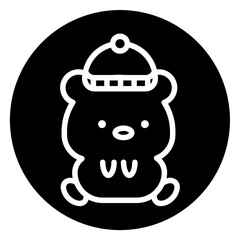 bear cartoon icon 