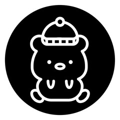 bear cartoon icon 