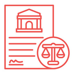 Legislation Multicolor Line Icon