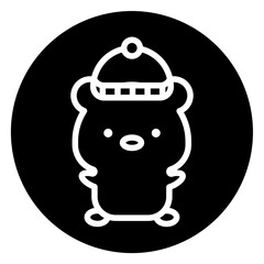 bear cartoon icon 