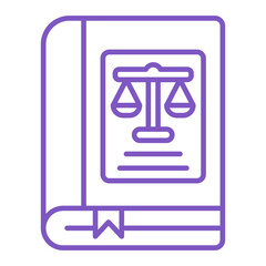 Law Multicolor Line Icon