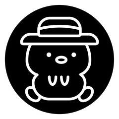 bear cartoon icon 