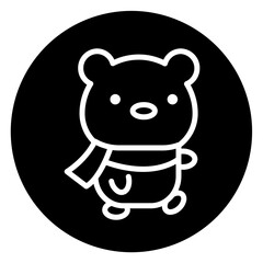 bear cartoon icon 